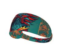 Bandeau de sport élastique YYHWHJDE Motif Phoenix Cartoon Spandex doux, respirant, séchage rapide