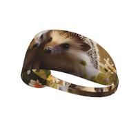 Bandeau de sport élastique YYHWHJDE Nature Lovely Hedgehog Lovers Pattern doux, respirant, séchage rapide