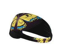 Bandeau de sport élastique YYHWHJDE Papillon dans l'image de cœur Séchage rapide Évacuation de l'humidité