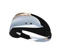 Bandeau de sport élastique YYHWHJDE Petit hérisson sur le dos d'une baleine Imprimé Athletic Band pour femme et homme