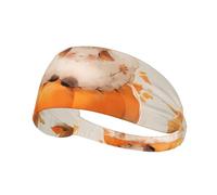 Bandeau de sport élastique YYHWHJDE petit mouton sur la citrouille image doux, respirant, séchage rapide