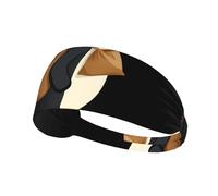 Bandeau de sport élastique YYHWHJDE Pingouin portant un sac à motif doux, respirant, séchage rapide