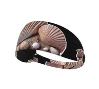 Bandeau de sport élastique YYHWHJDE Shell Night Light Prints Spandex, doux, respirant, séchage rapide