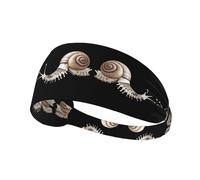 Bandeau de sport élastique YYHWHJDE Squelette Escargot Imprimé Spandex Doux, Respirant, Séchage Rapide