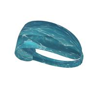 Bandeau de sport élastique YYHWHJDE The Deep Blue Sea Pattern doux, respirant, séchage rapide