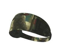 Bandeau de sport élastique YYHWHJDE The Lamb in the Spaceship Motif séchage rapide Évacuation de l'humidité