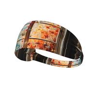 Bandeau de sport élastique YYHWHJDE Thousand Paper Cranes on The Window Prints Athletic Band for Women Men