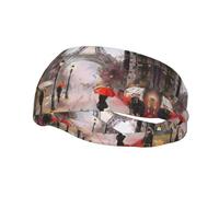 Bandeau de sport élégant avec motif imprimé Rainy Street In Paris adapté pour la course à pied, le fitness et la randonnée