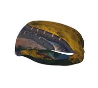 Bandeau de sport élégant avec motif imprimé « The Great Wall of China » adapté pour le basket-ball, le baseball et le football