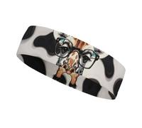 Bandeau de sport Giraffe The Rose pour homme et femme, s'adapte à toutes les tailles de tête, ultra absorbant et antidérapant pour la course à pied, le yoga, la gym