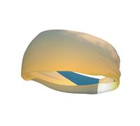 Bandeau de Sport Imprimé Coucher de Soleil à Barcelone Anti-transpiration pour Homme Femme Parfait pour Course à Pied Basketball Yoga Randonnée