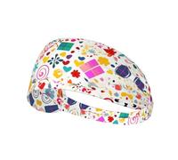 Bandeau de sport imprimé Happy Birthday pour cyclisme, tennis, voyage et sports de plein air