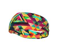 Bandeau de sport imprimé motif Triangle coloré, bandeaux haute Performance, pour amateurs de Fitness, Yoga, Sports de plein air
