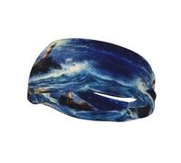 Bandeau de sport imprimé phare pour homme et femme - Pour la course à pied, le yoga, la gym, l'entraînement, le cyclisme