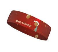 Bandeau de sport « Merry Christmas and Happy New Year » pour homme et femme, s'adapte à toutes les tailles de tête, ultra absorbant et antidérapant pour la course à pied, le yoga, la gym