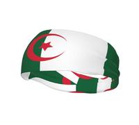 Bandeau de sport motif drapeau de l'Algérie pour homme et femme Convient pour la course à pied, le yoga, le fitness, le football