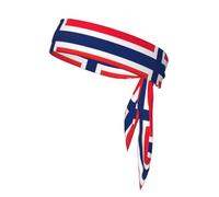 Bandeau de sport motif drapeau norvégien pour la plage, l'été, tropical, réglable, antidérapant, évacuation de l'humidité, pour la course à pied, Ninja