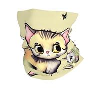 Bandeau de sport multifonction chat et papillon - Écharpe tube extensible sans couture pour cyclisme, course à pied, randonnée, plage, ski