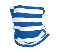 Bandeau de sport multifonctionnel à motifs drapeaux grecs - Cache-cou extensible sans couture pour la randonn