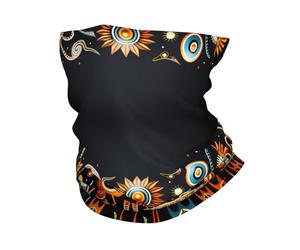 Bandeau de Sport Multifonctionnel à Motifs totémiques primitifs - Cache-Cou Extensible sans Coutures pour la randonnée, Le vélo, la Course à Pied et Les activités de Plein air - Doux, à séchage Rap