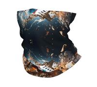 Bandeau de Sport Multifonctionnel Rugby on Fire Prints - Cache-Cou Extensible sans Coutures pour la randonnée, Le vélo, la Course à Pied et Les activités de Plein air - Doux, à séchage Rapide, moti