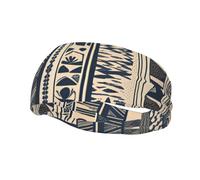Bandeau de sport polyvalent avec illustration des peuples africains YYHWHJDE - Bandeau extensible et évacuant l'humidité pour yoga, fitness