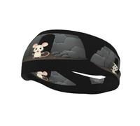 Bandeau de sport polyvalent avec imprimé YYHWHJDE Mouse in the pit - Bandeau extensible et évacuant l'humidité pour le yoga, le fitness