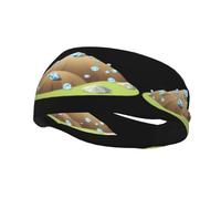 Bandeau de sport polyvalent YYHWHJDE A Hill of Diamonds Prints - Bandeau extensible et évacuant l'humidité pour yoga, fitness