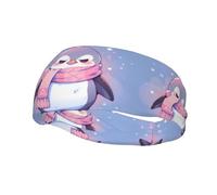 Bandeau de sport polyvalent YYHWHJDE Frowning Little Pingouin Imprimé - Bandeau extensible et évacuant l'humidité pour yoga, fitness