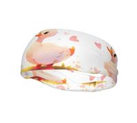 Bandeau de sport polyvalent YYHWHJDE The kind Little White Duck Prints - Bandeau extensible et évacuant l'humidité pour yoga, fitness