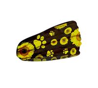 Bandeau de sport pour femmes et hommes : bandeau élégant intégré à imprimé floral, bandana personnalisé exquis pour les femmes qui courent (jaune, taille unique)