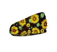 Bandeau de sport pour femmes et hommes : bandeau élégant intégré à imprimé floral, bandana personnalisé exquis pour les femmes qui courent (vert, taille unique)