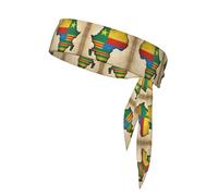 Bandeau de sport pour homme et femme avec drapeau du Congo Map02