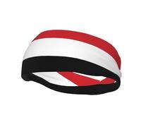 Bandeau de sport pour homme et femme avec motif drapeau du Yémen imprimé pour homme et femme, idéal pour la course à pied, le basket-ball, le yoga, la randonnée