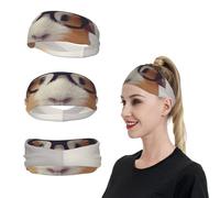 Bandeau de sport pour homme et femme - Motif animal avec lunettes - Bandeau de transpiration pour homme et femme - Évacuation de l'humidité - Bandeau extensible pour la course à pied - Pour tennis