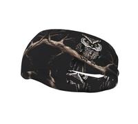 Bandeau de sport pour homme et femme Motif hibou de nuit Idéal pour la course à pied, le basket-ball, le yoga et la randonnée