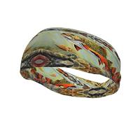 Bandeau de sport pour pêche à la truite de Brook. Il s'agit d'un bandeau absorbant qui vous fait vous sentir à l'aise, le bandeau parfait pour un exercice facile.