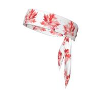 Bandeau de sport réglable en forme de feuille d'érable rouge, antidérapant, durable, élégant et stable, adapté pour le tennis, le football et la course à pied