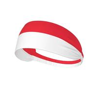 Bandeau de sport respirant pour homme et femme - Imprimé drapeau de Singapour - Pour entraînement, course à pied, gym