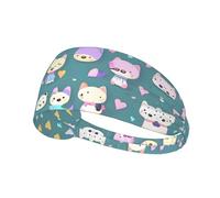 Bandeau de sport respirant pour homme et femme - Motif petit renard - Pour entraînement, course à pied, gym