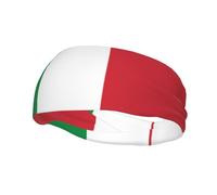 Bandeau de sport tendance avec drapeau italien WHJSHOP - Absorbe la transpiration - Pour homme et femme