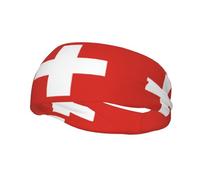 Bandeau de sport tendance avec drapeau suisse WHJSHOP imprimé pour homme et femme
