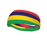 Bandeau de sport tendance décoratif avec drapeau de l'île Maurice FUUNTL pour homme et femme