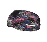 Bandeau de sport tendance décoratif FUUNTL le fantôme dans les fleurs pour homme et femme