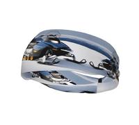 Bandeau de sport tendance décoratif FUUNTL Motoneige Photo Bandeaux pour homme et femme