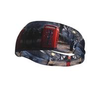 Bandeau de sport tendance décoratif FUUNTL rouge pour téléphone portable Londres Street Picture Bandeaux pour homme et femme