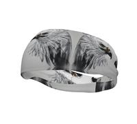 Bandeau de sport tendance décoratif FUUNTL Sketching an Eagle Picture Bandeaux pour hommes et femmes