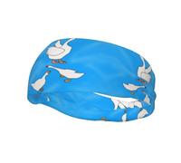 Bandeau de sport tendance décoratif FUUNTL White Goose House pour homme et femme
