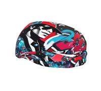 Bandeau de sport tendance décoratif WHJSSF Graffiti Hip Hop Motif évacuation de l'humidité élastique adapté pour le cyclisme, le yoga, la course à pied