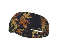 Bandeau de sport tendance décoratif YYHHAOFA Gecko Lézards Imprimé Bandeaux pour homme et femme